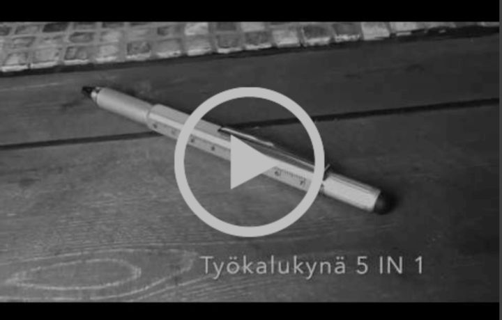 Työkalukynä logomerkattuna